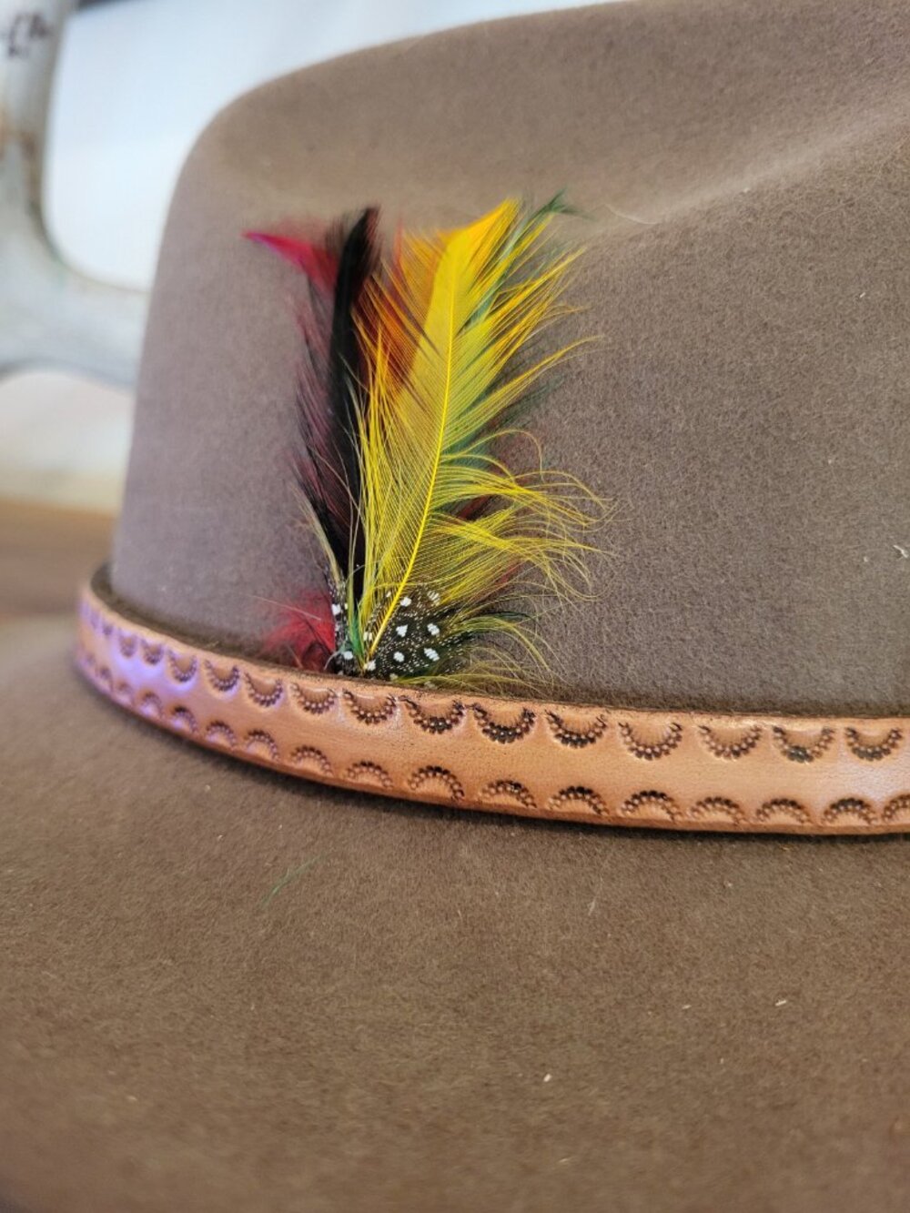 Handmade Leather Hat Band